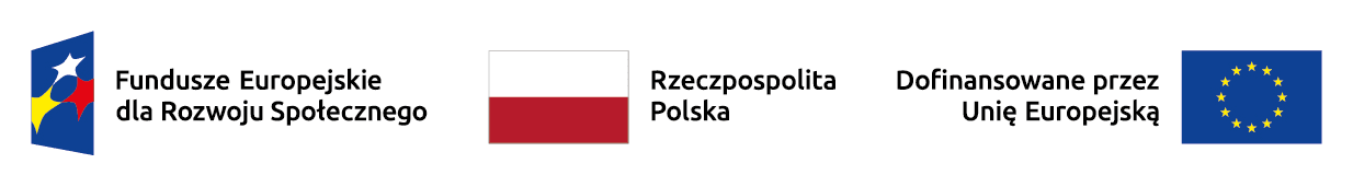 Fundusze Europejskie dla Rozwoju Społecznego · Rzeczpospolita Polska · Dofinansowane przez Unię Europejską